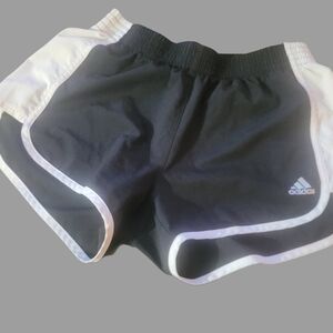 Adidas Black and White Athletic Shorts S